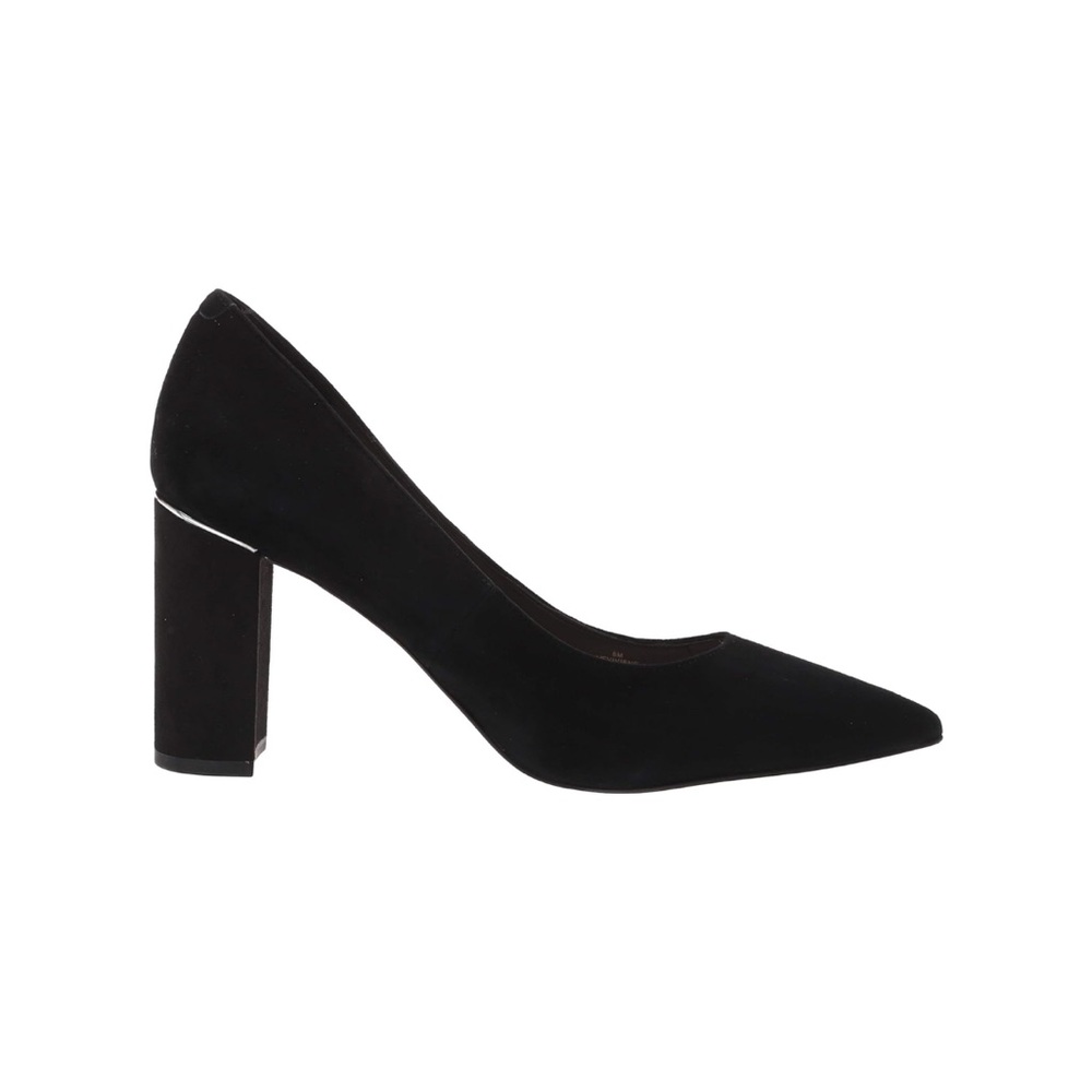 Bnwt Marc Fisher Womens Viviene Black Block Heel Pumps sz 5.5